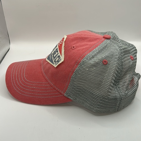 Redondo Beach Salmon/Pink and Gray snap back trucker hat - Picture 6 of 11